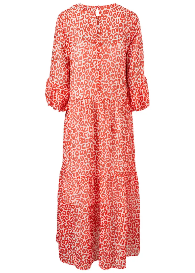 Women Lana Print Dress Fire Leo Modstrm Dresses Women Lana Print Dress Fire Leo Modstrm Dresses
