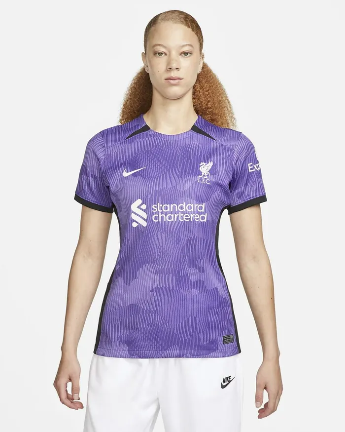 Women Liverpool FC 202324 Stadium Third Space Purplewhite Nike Tops And TShirts