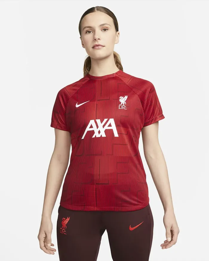 Women Liverpool FC Academy Pro Gym Redgym Redwhite Nike Tops And TShirts