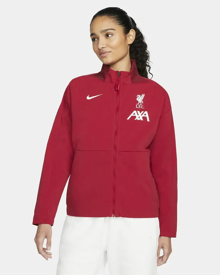 Women Liverpool FC Tough Redteam Redwhite Nike Jackets