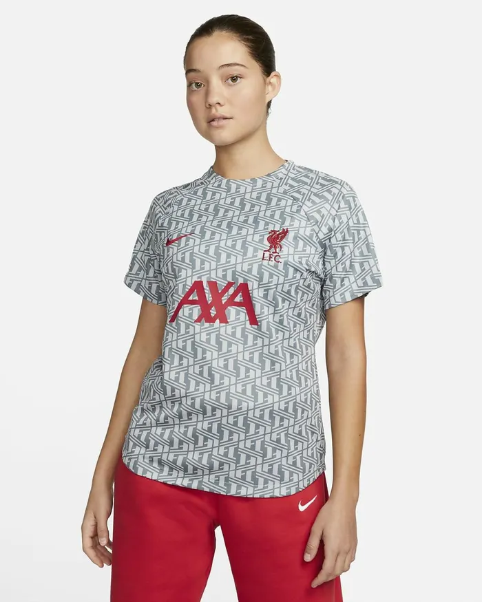 Women Liverpool FC Wolf Greytough Redtough Red Nike Tops And TShirts