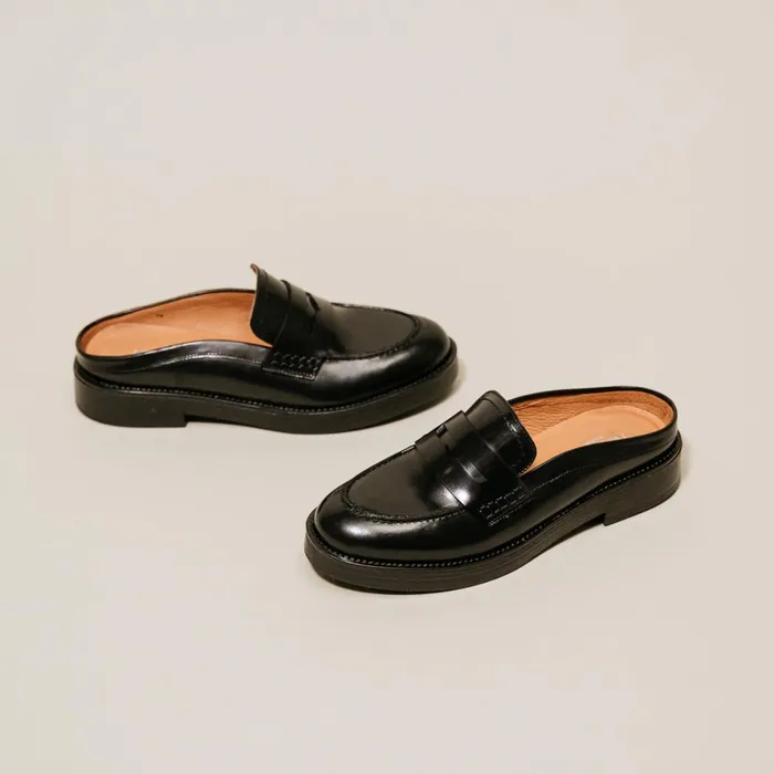 Women Loafers Jonak Flat Heel Loafers With Round Toe