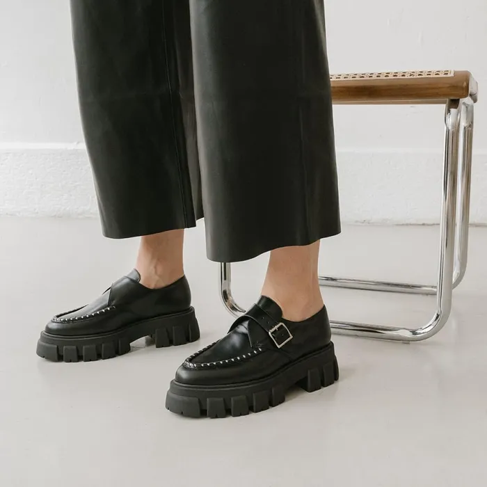 Women Loafers Jonak Moccasins With Notched Soles And Silver Details