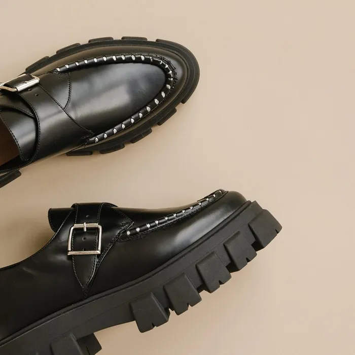 Women Loafers Jonak Moccasins With Notched Soles And Silver Details