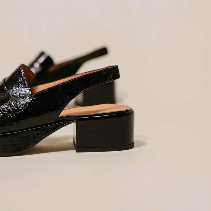 Women Loafers Jonak Open Loafers With Square Toe And Small Heels