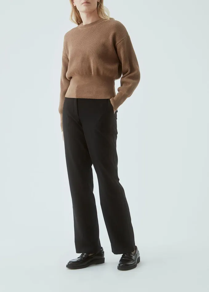 Women Lydia Oneck Camel Dust Modstrm Blouses and Knitwear