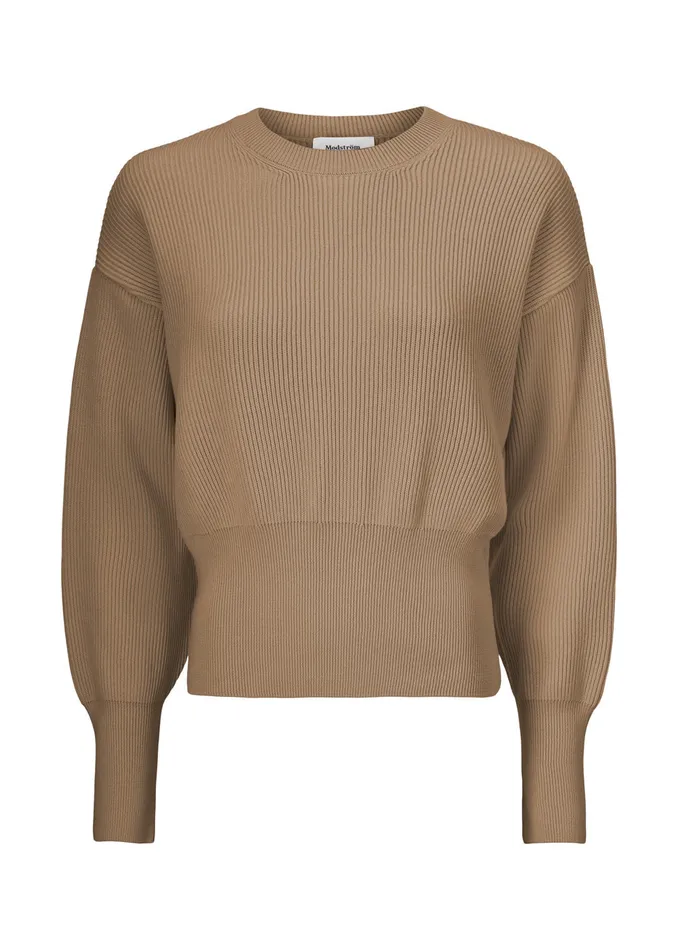 Women Lydia Oneck Camel Dust Modstrm Blouses and Knitwear Women Lydia Oneck Camel Dust Modstrm Blouses and Knitwear