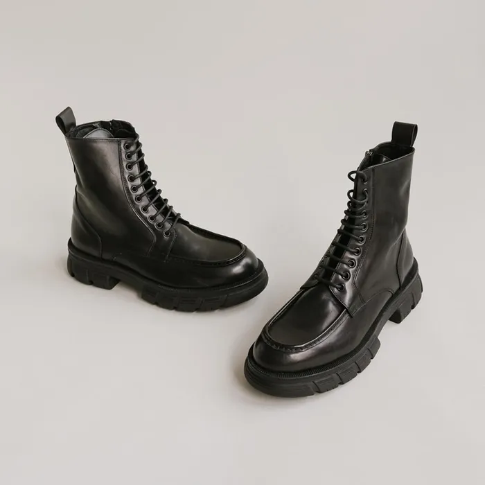 WomenMen Ankle Boots Lowboots Jonak Boots With Laces And Thick Soles