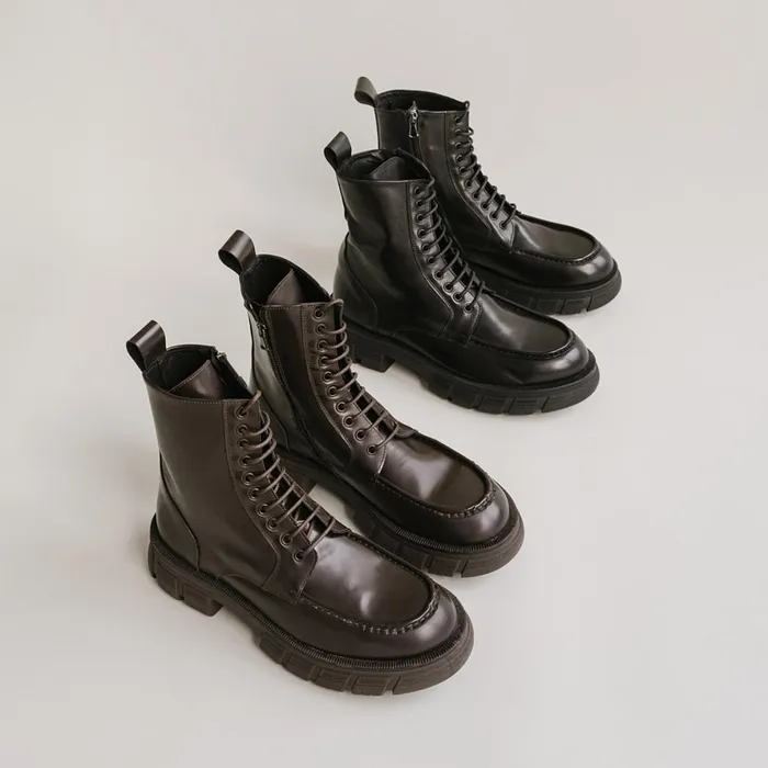 WomenMen Ankle Boots Lowboots Jonak Boots With Laces And Thick Soles