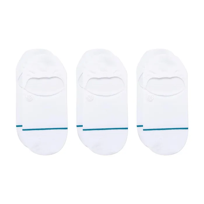 WomenMen Cotton No Show Socks 3 Pack Icon 8211 White Stance No Show