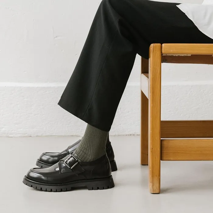 WomenMen Derbies Oxfords Jonak Derbies With Flat Heels Buckles And Visible Stitching