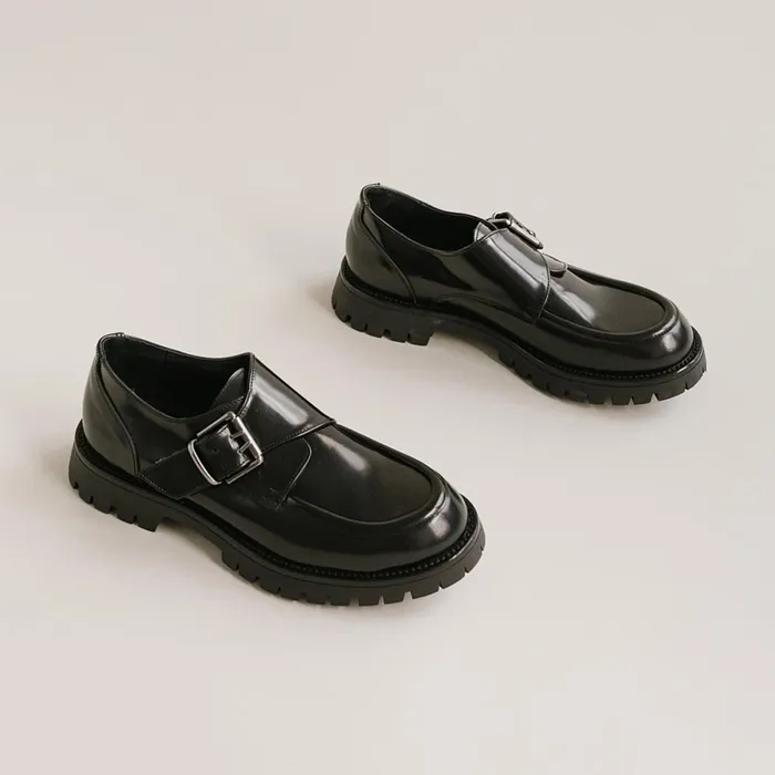 WomenMen Derbies Oxfords Jonak Derbies With Flat Heels Buckles And Visible Stitching