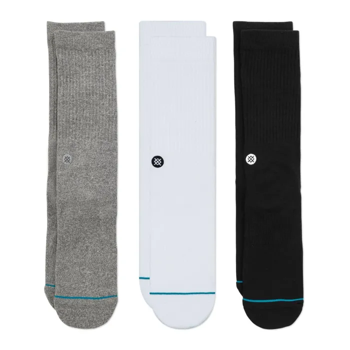 WomenMen Icon Crew Socks 3 Pack Multi Stance Crew