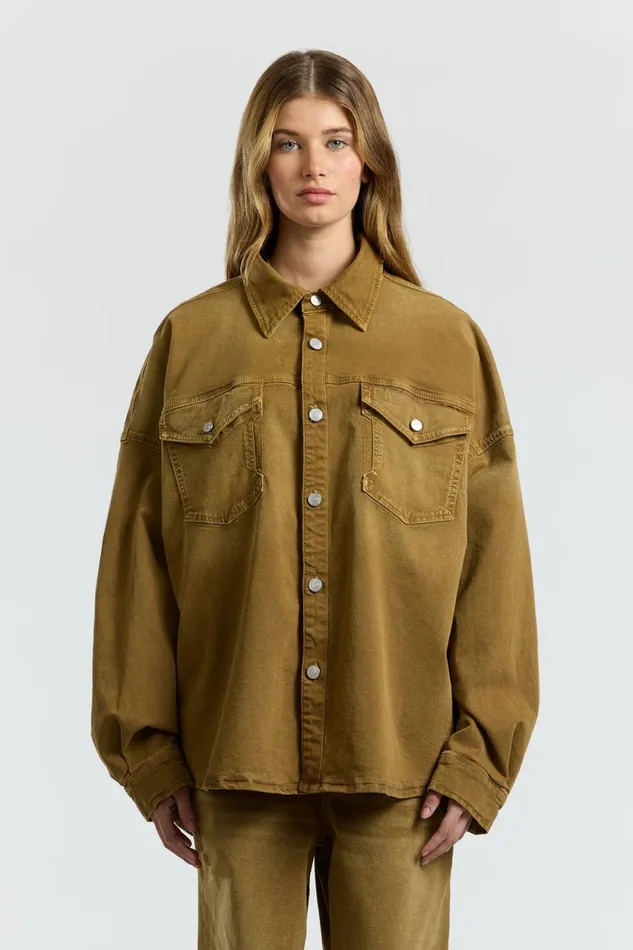 WomenMen Overshirt Burnt Honey COTTON CITIZEN Denim