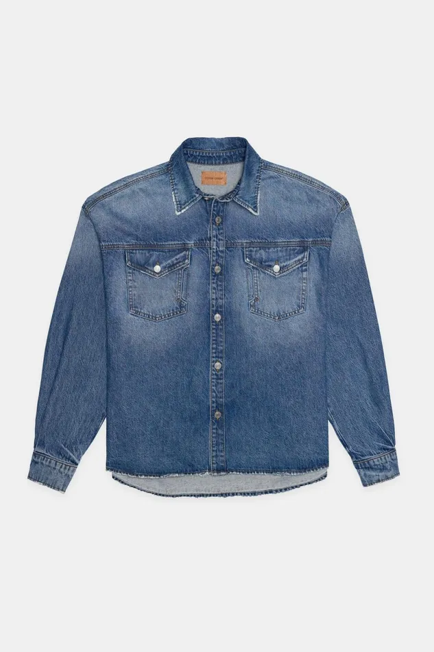 WomenMen Overshirt Roxbury COTTON CITIZEN Denim WomenMen Overshirt Roxbury COTTON CITIZEN Denim