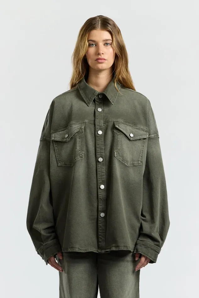 WomenMen Overshirt Steel Gray COTTON CITIZEN Denim