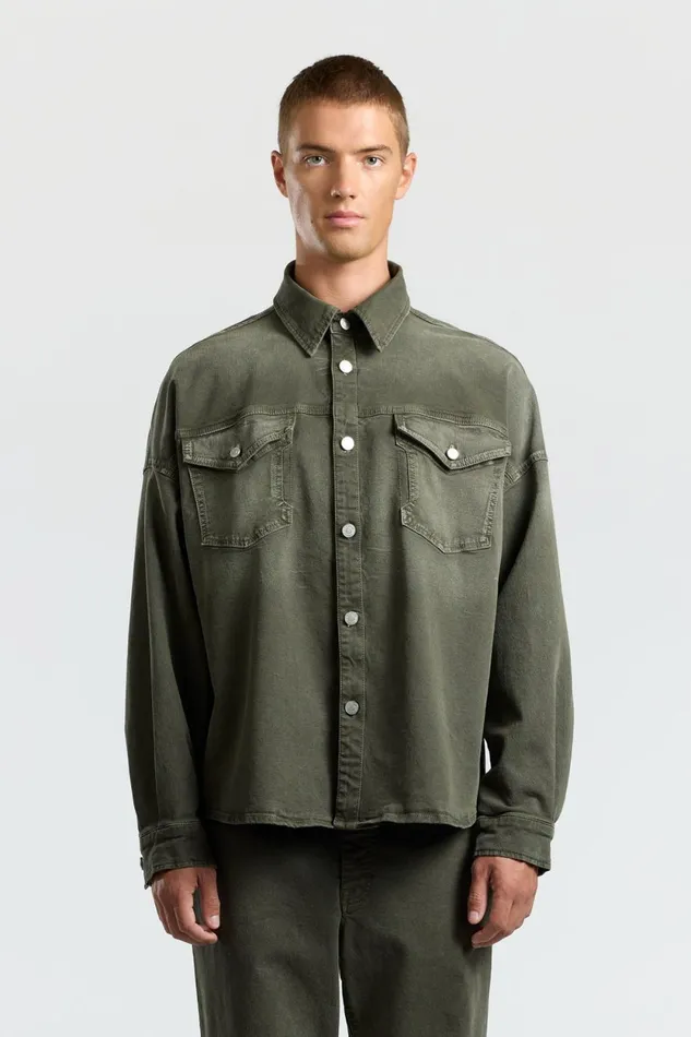 WomenMen Overshirt Steel Gray COTTON CITIZEN Denim WomenMen Overshirt Steel Gray COTTON CITIZEN Denim