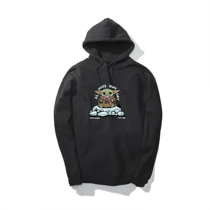 WomenMen Star Wars X Always Hungry Hoodie Black Stance Hoodies and Jackets