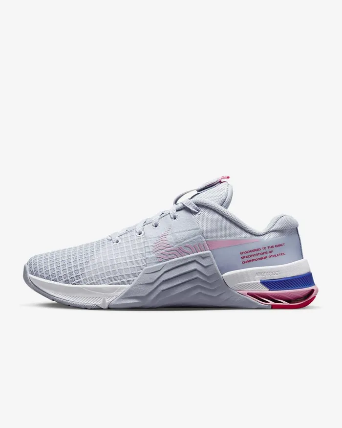 Women Metcon 8 Football Greyblue Whispermedium Soft Pinkwhite Nike Training And Gym Women Metcon 8 Football Greyblue Whispermedium Soft Pinkwhite Nike Training And Gym