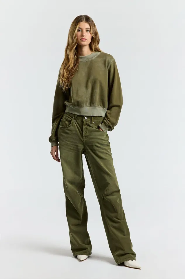 Women Milan Crew Sweatshirt Vintage Fern COTTON CITIZEN Sweatshirts Women Milan Crew Sweatshirt Vintage Fern COTTON CITIZEN Sweatshirts