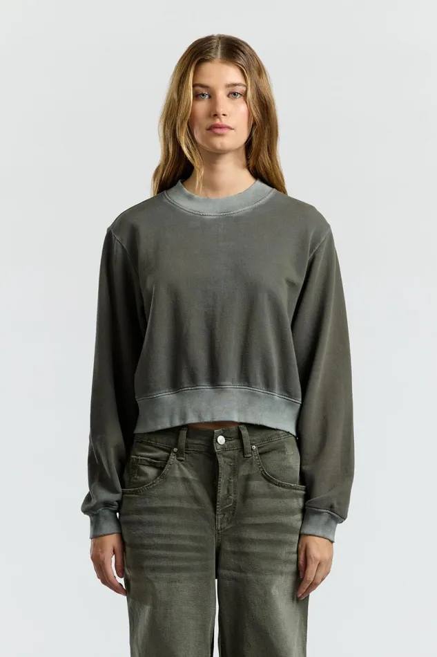 Women Milan Crew Sweatshirt Vintage Steel Gray COTTON CITIZEN Sweatshirts