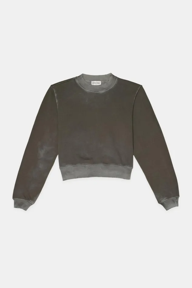 Women Milan Crew Sweatshirt Vintage Steel Gray COTTON CITIZEN Sweatshirts Women Milan Crew Sweatshirt Vintage Steel Gray COTTON CITIZEN Sweatshirts