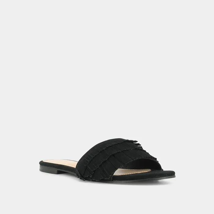 Women Mules Clogs Jonak Black Suede Mules