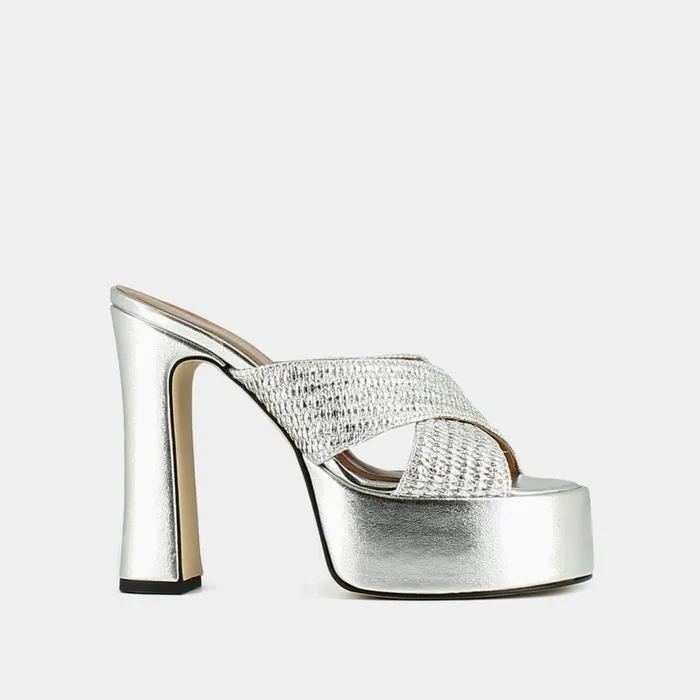 Women Mules Clogs Jonak CrossStrap Mules With Platforms