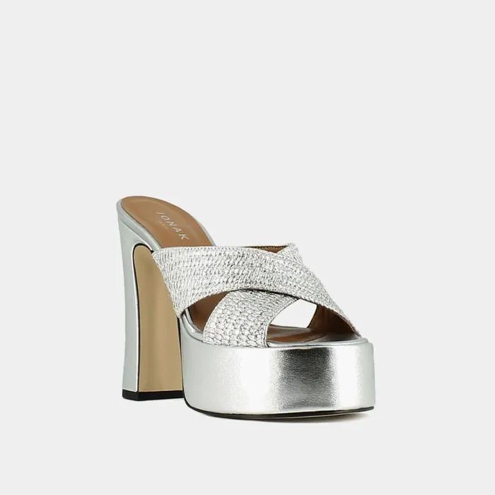 Women Mules Clogs Jonak CrossStrap Mules With Platforms