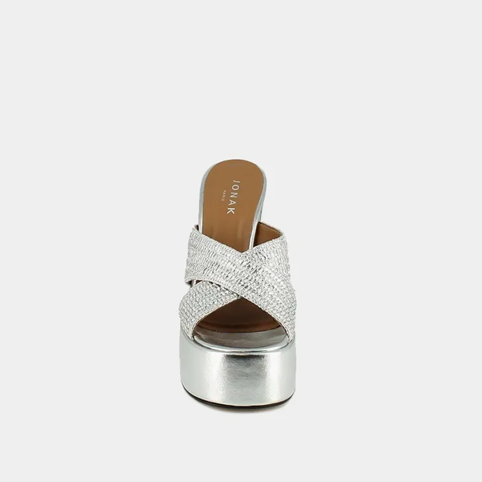 Women Mules Clogs Jonak CrossStrap Mules With Platforms