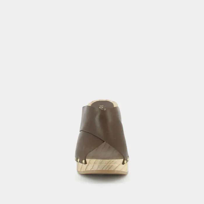 Women Mules Clogs Jonak Heeled Clogs With Crossed Straps