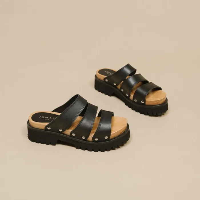 Women Mules Clogs Jonak Mules With Straps And Platforms