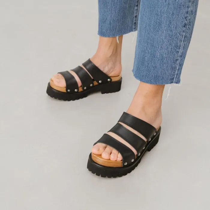 Women Mules Clogs Jonak Mules With Straps And Platforms