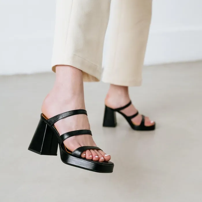 Women Mules Clogs Jonak Mules With Straps And Square Toes