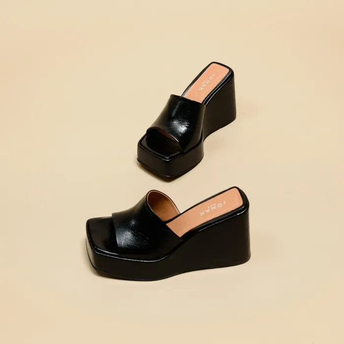 Women Mules Clogs Jonak OpenToe Mules With Wedges Women Mules Clogs Jonak OpenToe Mules With Wedges
