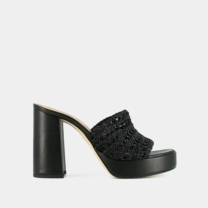 Women Mules Clogs Jonak Openwork Platform Mules