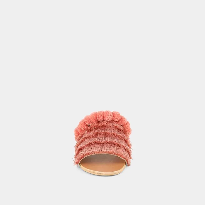 Women Mules Clogs Jonak Pink Textile Mules
