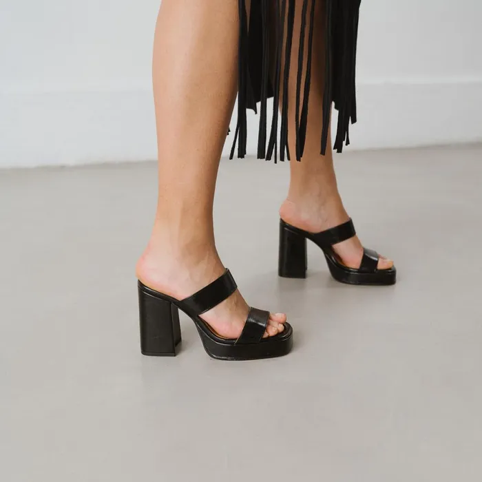 Women Mules Clogs Jonak Platform Mules With Straps
