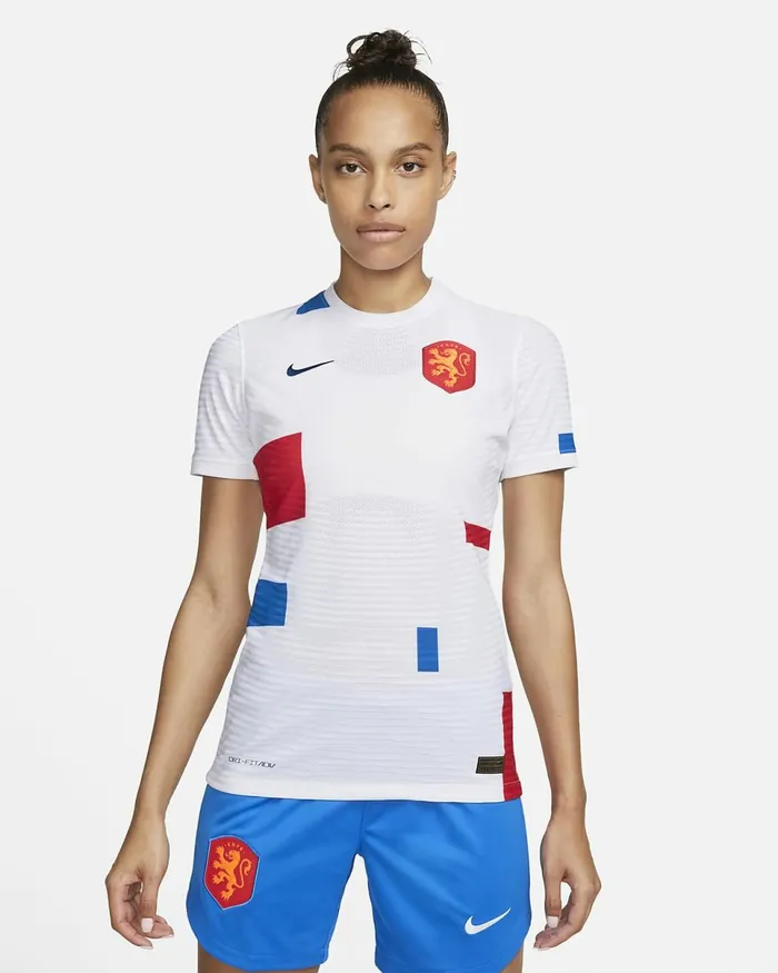 Women Netherlands 2022 Vapor Match Away Whitesoar Nike Tops And TShirts
