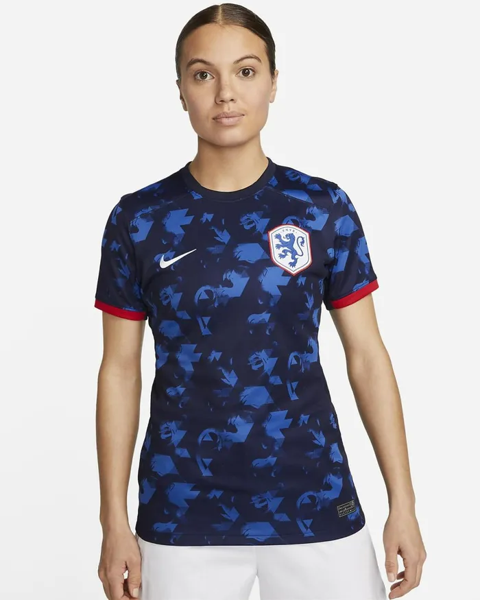 Women Netherlands 2023 Stadium Away Blackened Blueuniversity Redwhite Nike Tops And TShirts Women Netherlands 2023 Stadium Away Blackened Blueuniversity Redwhite Nike Tops And TShirts