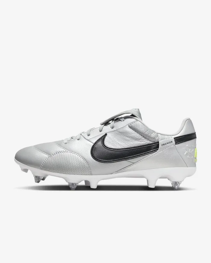 Women Nikepremier 3 Metallic Silvervoltblack Nike Football