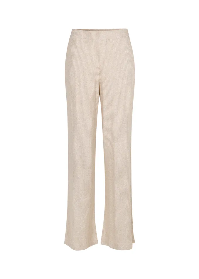 Women Nimbus Pants Beige Melange Modstrm Pants and Leggings