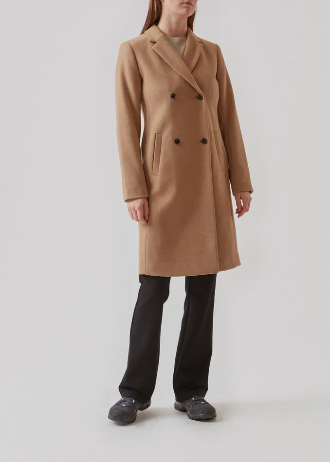 Women Odelia Coat Brown Sugar Modstrm Coats and Jackets