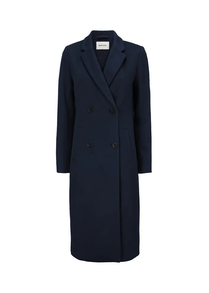 Women Odelia Long Coat Navy Sky Modstrm Coats and Jackets