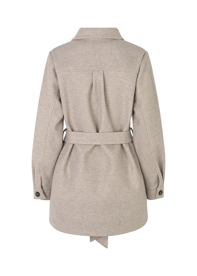 Women OliviaMD Coatigan Beige Melange Modstrm Coats and Jackets Women OliviaMD Coatigan Beige Melange Modstrm Coats and Jackets