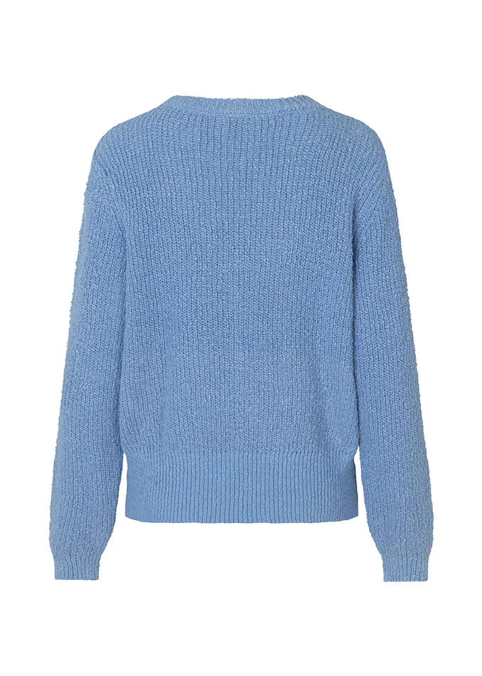 Women OmenMD Oneck Cornflower Modstrm Blouses and Knitwear Women OmenMD Oneck Cornflower Modstrm Blouses and Knitwear