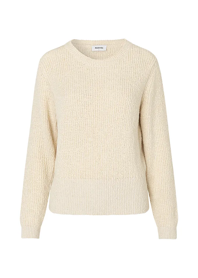 Women OmenMD Oneck Off White Modstrm Blouses and Knitwear