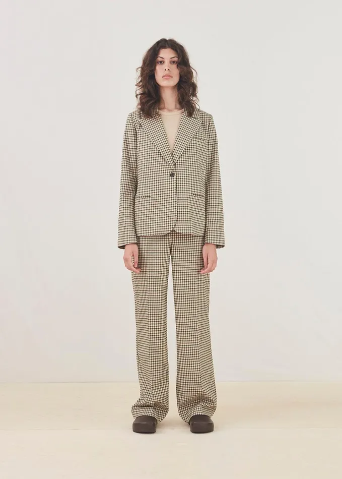 Women OsvaldMD Blazer Forest Check Modstrm Suits