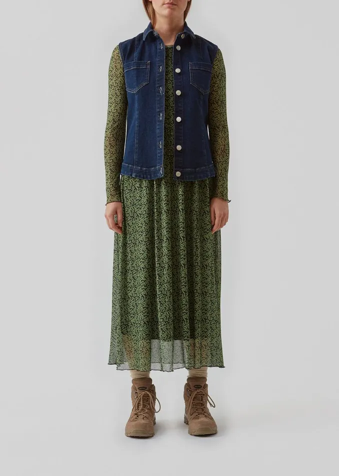 Women OttoMD Vest Dark Blue Wash Modstrm Vests