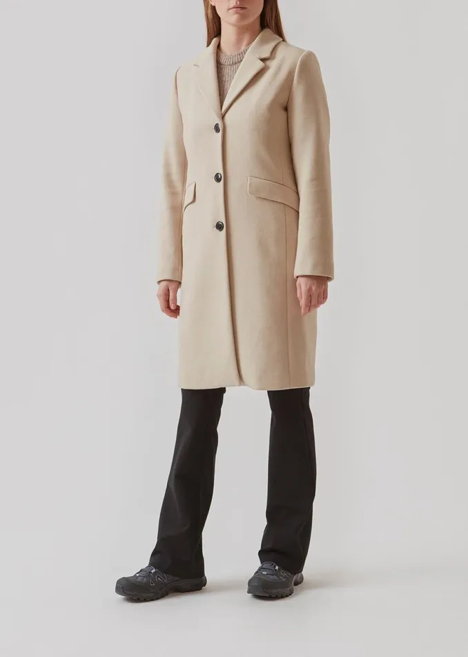 Women Pamela Coat Summer Sand Modstrm Coats and Jackets